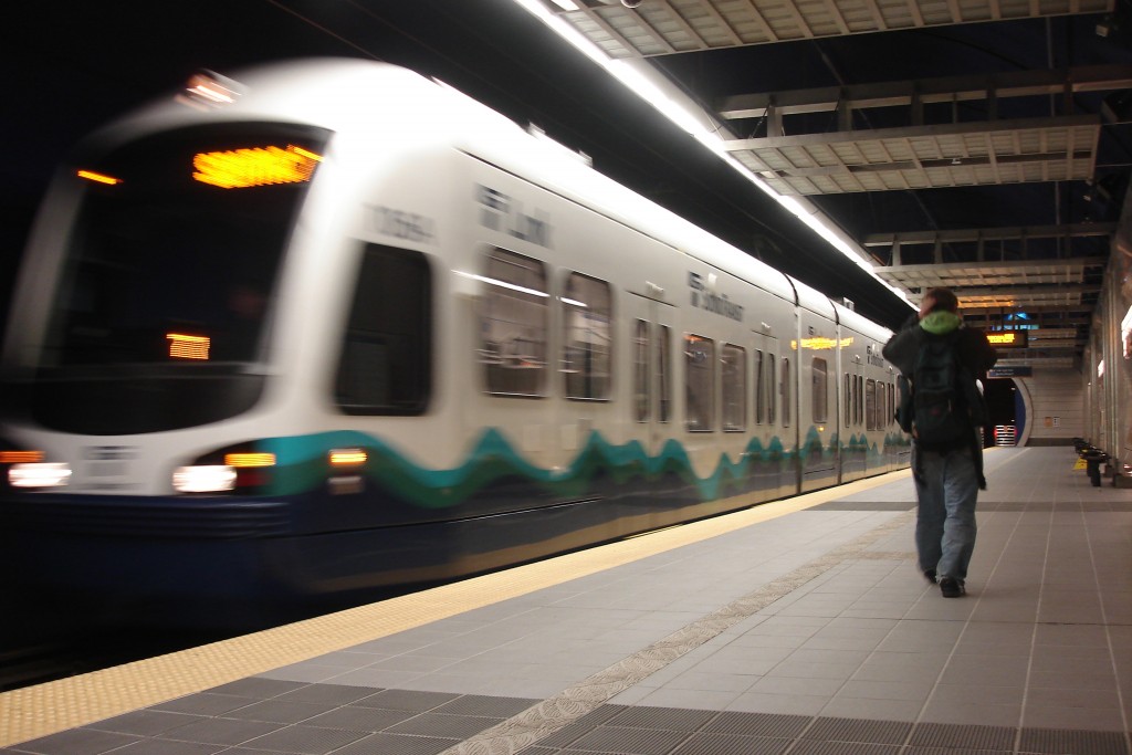 Sound Transit's LINK light rail on the Seattle-SeaTac line.