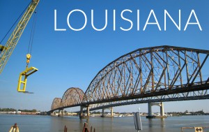 Louisiana featured bridge construction