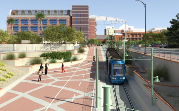 Tucson Streetcar rendering