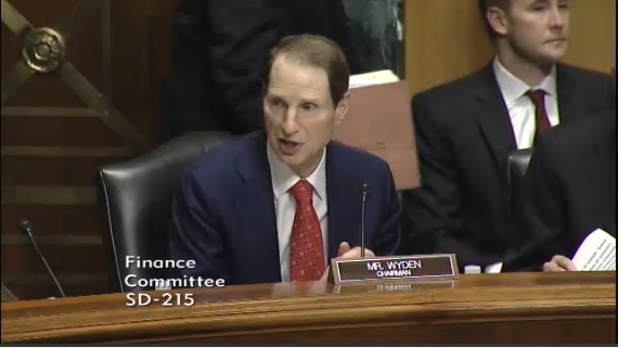 Wyden Finance markup