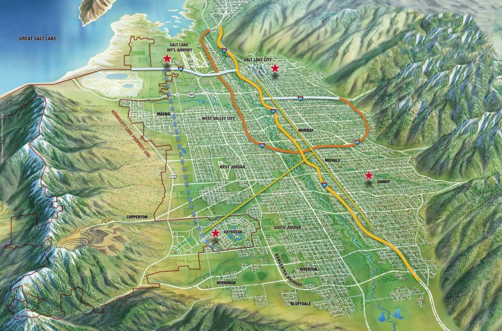 Salt Lake Valley Transportation Map