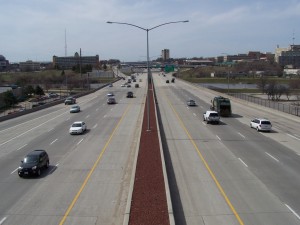 Interstate 235 near Des Moines, Iowa.