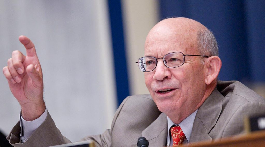 Chairman Peter DeFazio (D-OR) of the House Transportation and Infrastructure Committee speaking at a hearing.