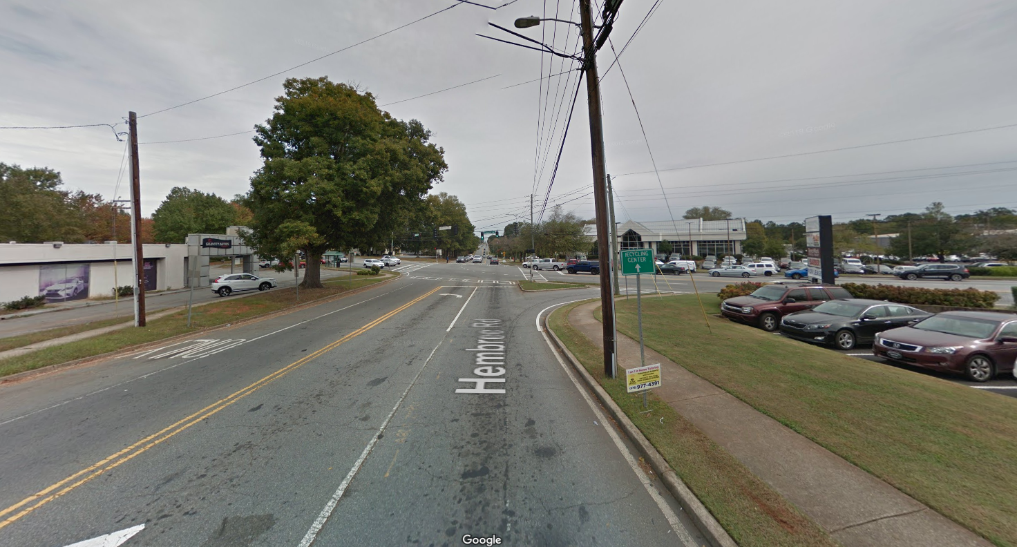 Transportation For America slip lanes in alpharetta hembree road