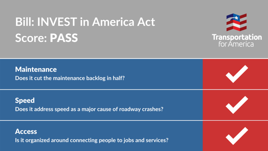 Transportation For America New House transportation bill goes 3 for 3