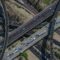 Aerial image of a complicated highway interchange in Phoenix Arizona.