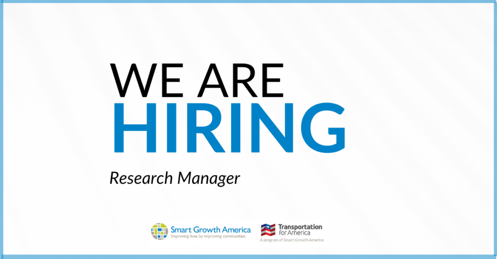 Announcement card for research manager job opening.